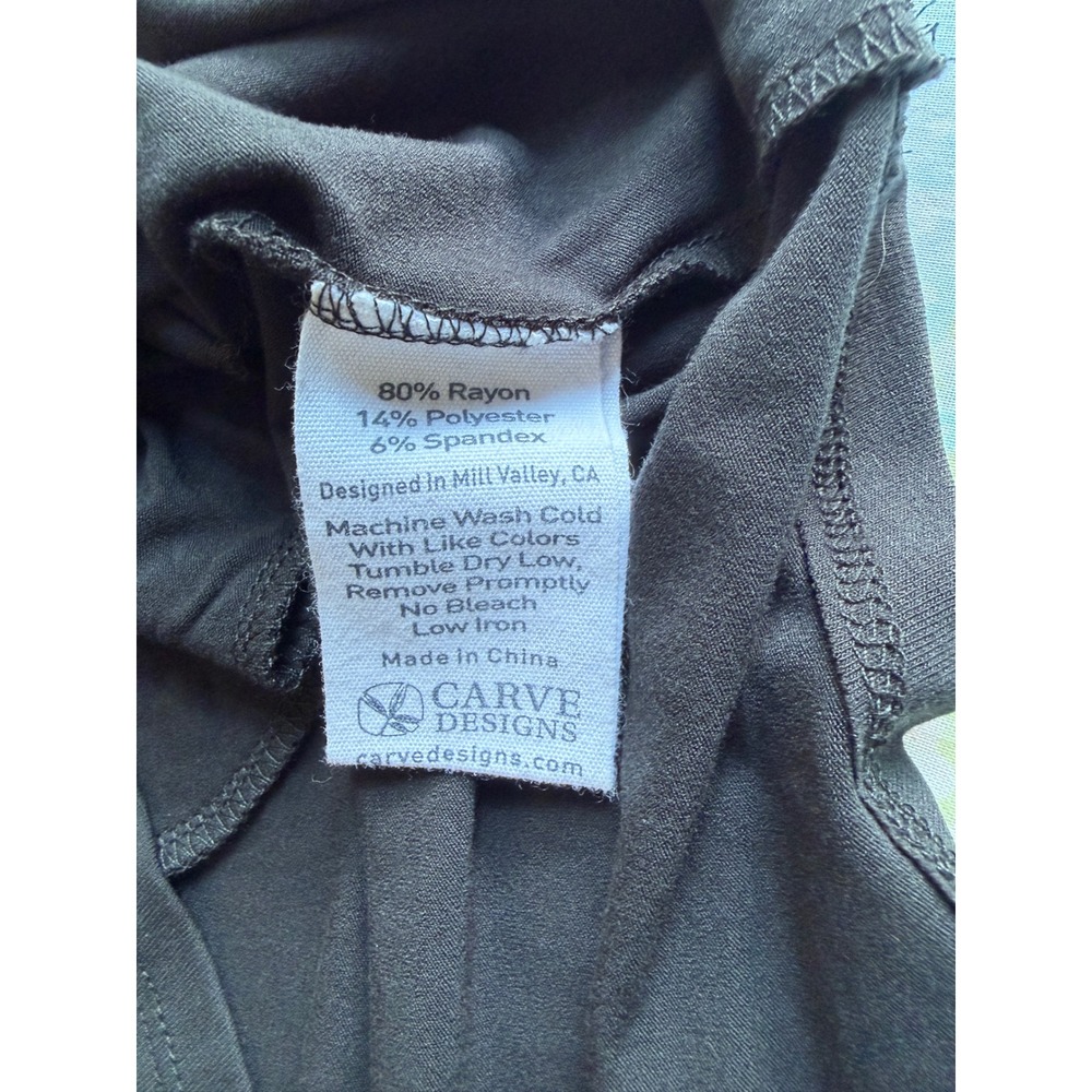 Carve Designs | Sleeveless Drawstring Mini Dress Small Black Pockets Rayon Blend - Picture 9 of 9